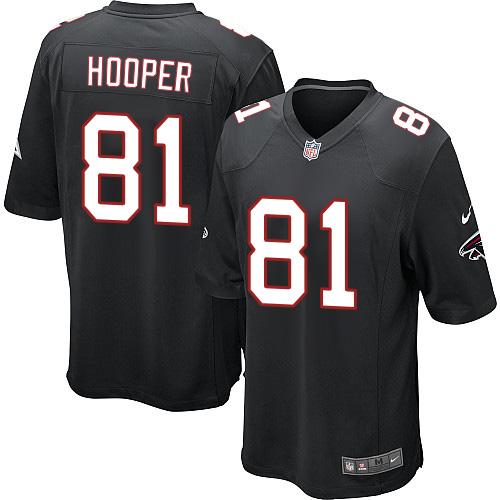 Nike Falcons #81 Austin Hooper Black Alternate Youth Stitched NFL Elite Jersey